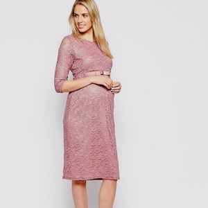 ASOS Maternity Lace Sleeve Bodycon Dress